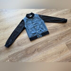 Tractr Varsity Distressed Chambray/Textured Faux Nubuck - Slim Fit - Like New